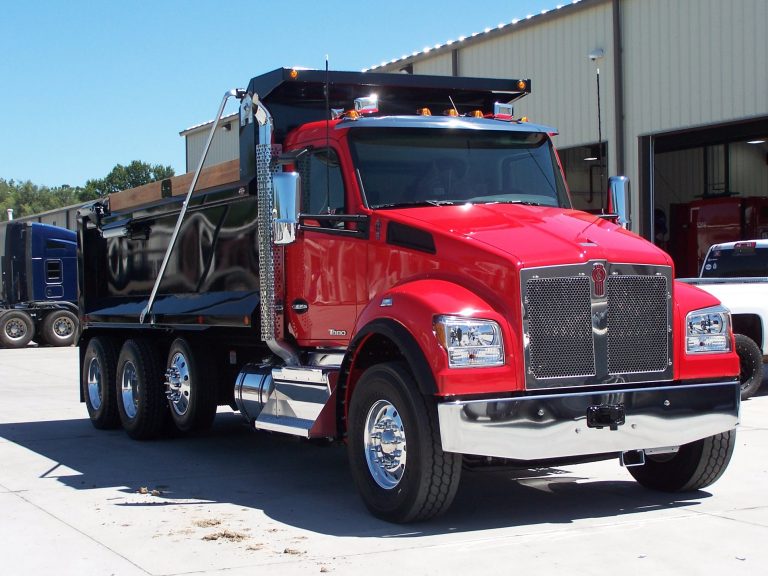 Custom dump truck outfitted for construction use by Master Tech Truck & Equipment Kansas