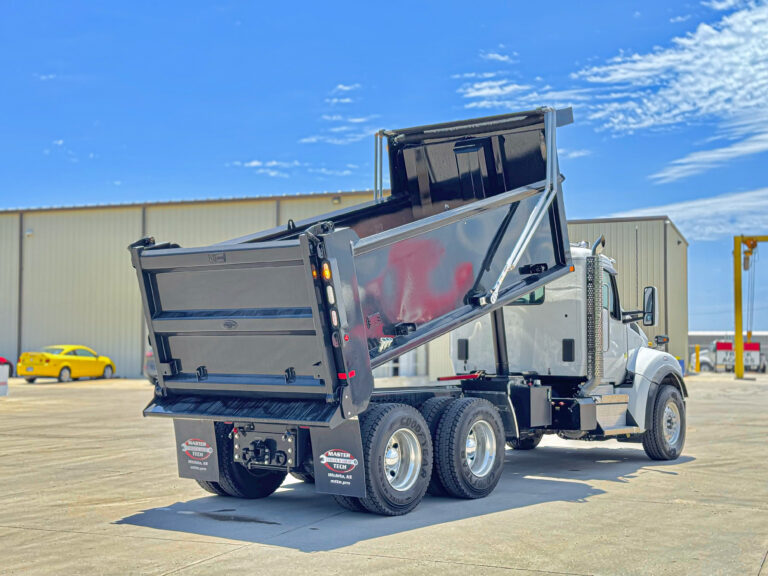 Commercial-grade dump truck designed for hauling and jobsite durability