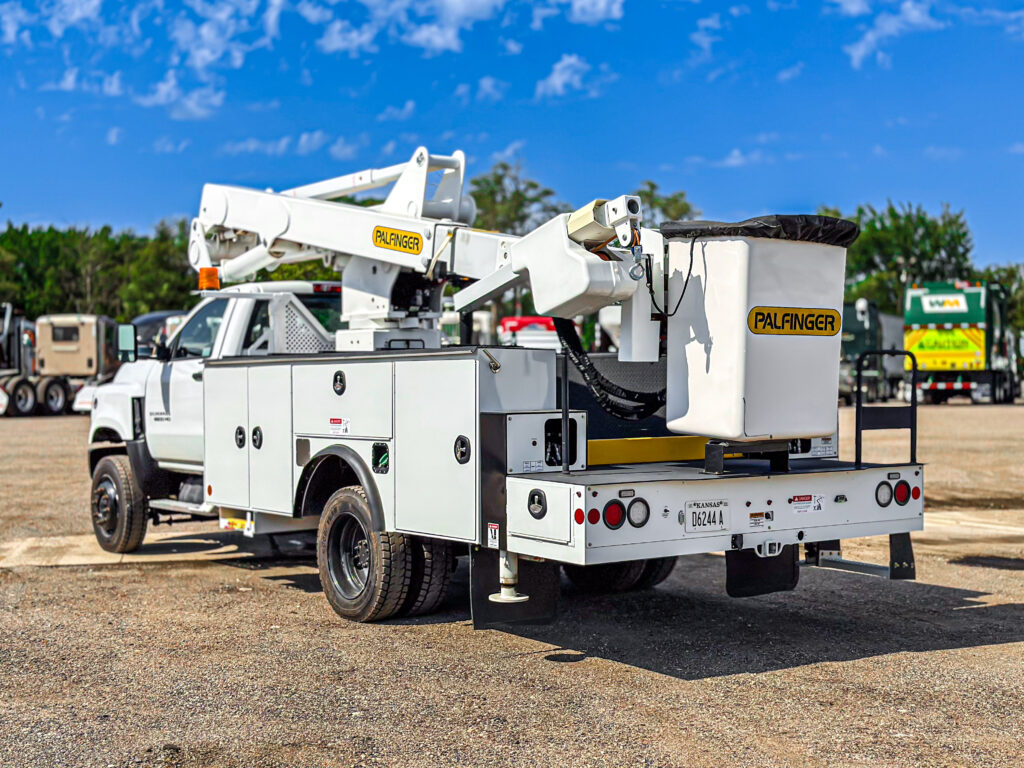 Work Securely at any height with MTTE Aerial Trucks built in Wichita, KS.